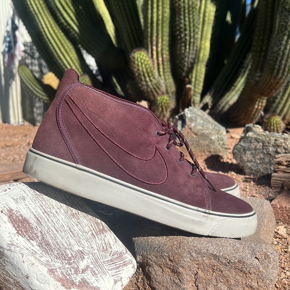Nike Other - Nike Men’s Purple Suede Toki Mid Casual Skate Shoe. Size 11. Color: Purple